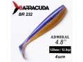 Силиконовая приманка Admiral 4.8" (120мм) - 4шт, цвет BR232