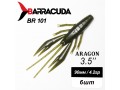 Силиконовая приманка Aragon 3.5" (90мм) - 6шт, цвет BR101