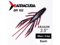 Силиконовая приманка Aragon 3.5" (90мм) - 6шт, цвет BR102