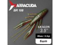 Силиконовая приманка Aragon 3.5" (90мм) - 6шт, цвет BR108