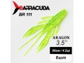Силиконовая приманка Aragon 3.5" (90мм) - 6шт, цвет BR111