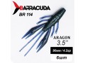 Силиконовая приманка Aragon 3.5" (90мм) - 6шт, цвет BR114