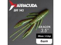 Силиконовая приманка Aragon 3.5" (90мм) - 6шт, цвет BR143