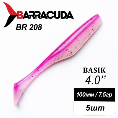 Силиконовая приманка Basik 4.0" (100мм) - 5шт, цвет BR208 Силиконовая приманка Basik 4.0" (100мм) - 5шт, цвет BR208