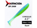 Силиконовая приманка Comissar 4.0" (100мм) - 6шт, цвет BR206M