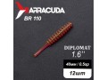Силиконовая приманка Diplomat 1.6" (40мм) - 12шт, цвет BR110