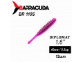 Силиконовая приманка Diplomat 1.6" (40мм) - 12шт, цвет BR110S