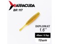 Силиконовая приманка Diplomat 1.6" (40мм) - 12шт, цвет BR117