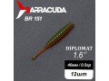 Силиконовая приманка Diplomat 1.6" (40мм) - 12шт, цвет BR151