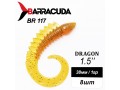 Силиконовая приманка Dragon 1.5" (38мм) - 8шт, цвет BR117 Силиконовая приманка Dragon 1.5" (38мм) - 8шт, цвет BR117