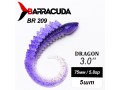 Силиконовая приманка Dragon 3.0" (75мм) - 5шт, цвет BR209