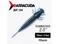 Силиконовая приманка Fabricius 2.0"(50мм) цвет BR114, микроджиг, 10шт