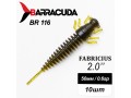 Силиконовая приманка Fabricius 2.0"(50мм) цвет BR116, микроджиг, 10шт