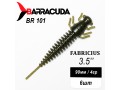 Силиконовая приманка Fabricius 3.5"(90мм) цвет BR101, джиг, 6шт