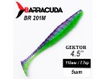 Силиконовая приманка Gektor 4.5" (115мм) - 5шт, цвет BR201M