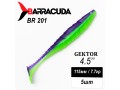 Силиконовая приманка Gektor 4.5" (115мм) - 5шт, цвет BR201