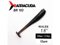 Силиконовая приманка Виброхвост Malek 1.6" (40мм) - 12шт, цвет BR103