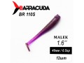 Силиконовая приманка Виброхвост Malek 1.6" (40мм) - 12шт, цвет BR110S