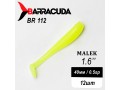 Силиконовая приманка Виброхвост Malek 1.6" (40мм) - 12шт, цвет BR112