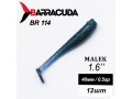 Силиконовая приманка Виброхвост Malek 1.6" (40мм) - 12шт, цвет BR114