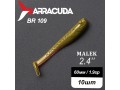Силиконовая приманка Виброхвост Malek 2.4"(60мм) - 10шт, цвет BR109