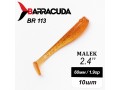 Силиконовая приманка Виброхвост Malek 2.4"(60мм) - 10шт, цвет BR113