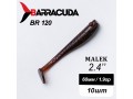 Силиконовая приманка Виброхвост Malek 2.4"(60мм) - 10шт, цвет BR128