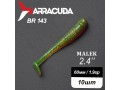 Силиконовая приманка Виброхвост Malek 2.4"(60мм) - 10шт, цвет BR143