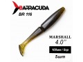 Силиконовая приманка Marshall 4.0" (100мм) - 5шт, цвет BR116