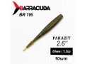 Силиконовая приманка Parazit 2.6" (65мм) - 10шт, цвет BR116