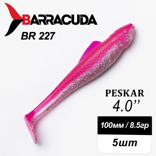 Силиконовая приманка Peskar 4.0" (100мм) - 5шт, цвет BR227