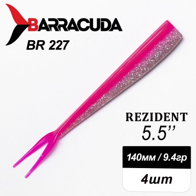 Силиконовая приманка Rezident 5.5" (140мм) - 4шт, цвет BR227