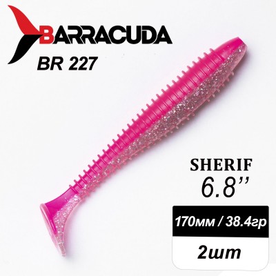 Силиконовая приманка Sherif 6.8" (170мм) - 2шт, цвет BR227
