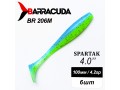 Силиконовая приманка Spartak 4.0" (100мм) - 6шт, цвет BR206M