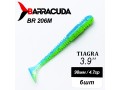 Силиконовая приманка Tiagra 3.9" (98мм) - 6шт, цвет BR206M