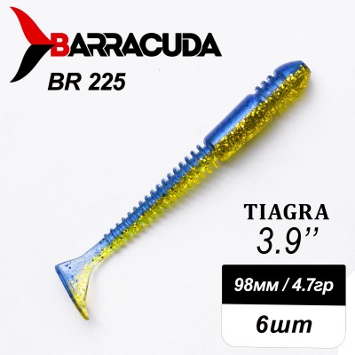 Силиконовая приманка Tiagra 3.9" (98мм) - 6шт, цвет BR225