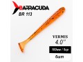 Силиконовая приманка Виброхвост Vermis 4.0" (100мм) - 6шт, цвет BR113