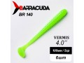 Силиконовая приманка Виброхвост Vermis 4.0" (100мм) - 6шт, цвет BR140