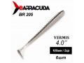 Силиконовая приманка Виброхвост Vermis 4.0" (100мм) - 6шт, цвет BR205