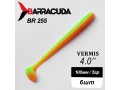 Силиконовая приманка Виброхвост Vermis 4.0" (100мм) - 6шт, цвет BR255