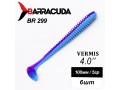 Силиконовая приманка Виброхвост Vermis 4.0" (100мм) - 6шт, цвет BR299